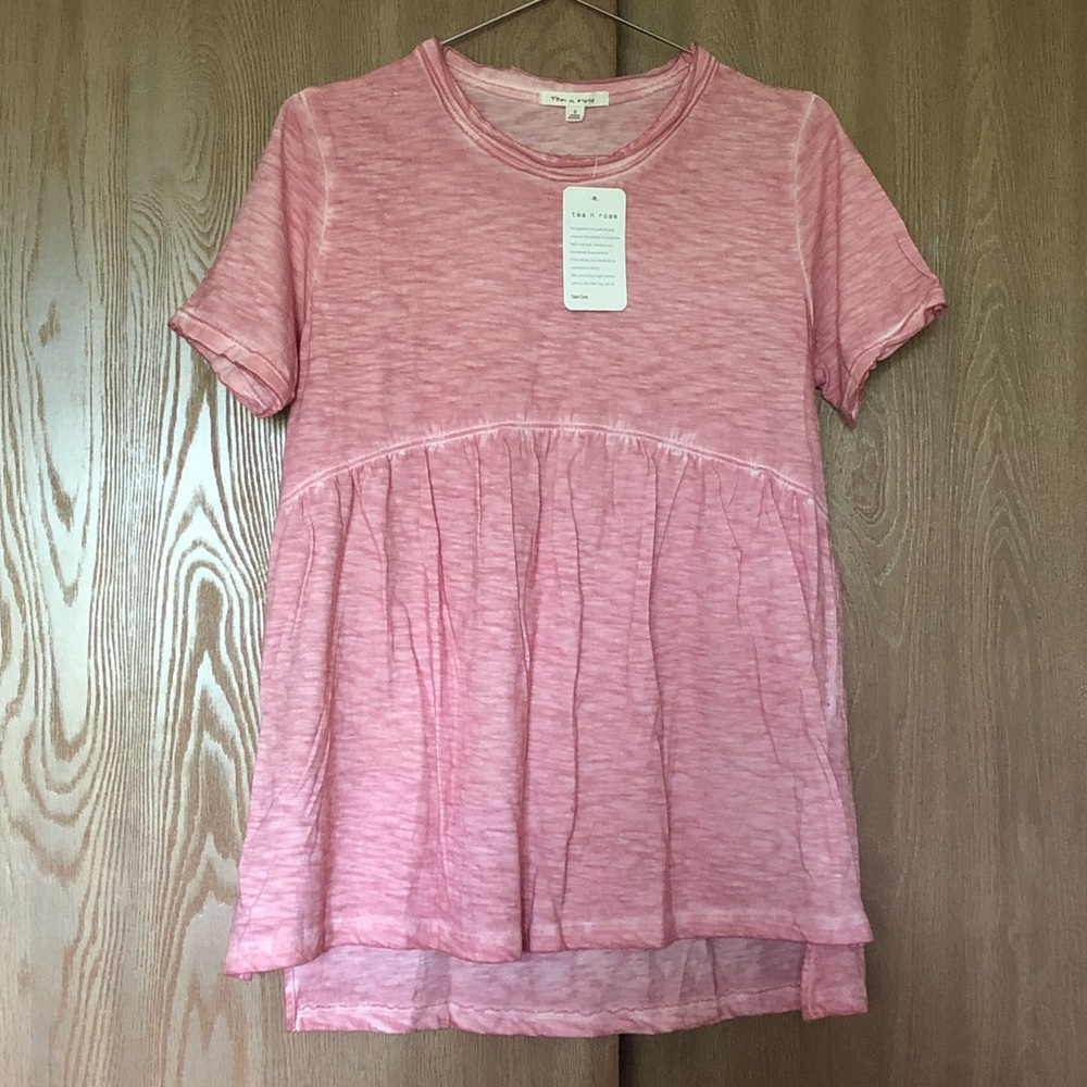 Tea n Rose Dyed Short Sleeve Shirt